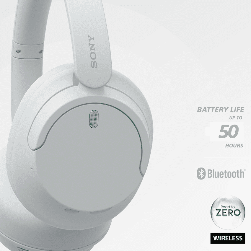 Sony WH-CH720 (White) Noise-Cancelling Over-Ear Headphones - Image 2