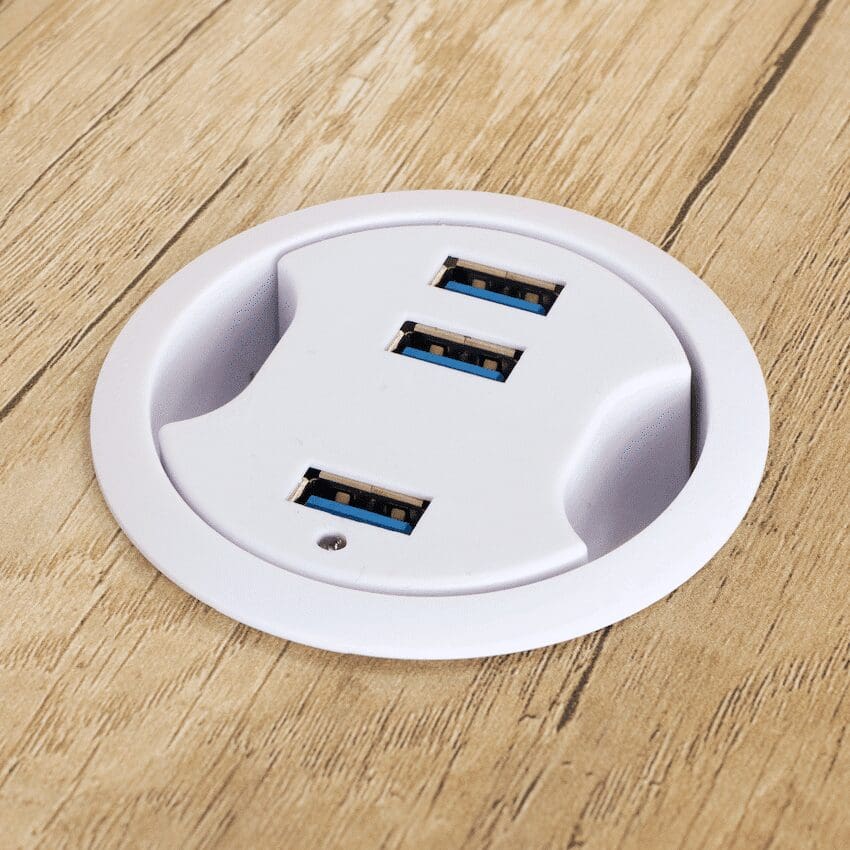 Everfurn Premium Nexa Premium Smart Office Desk, 2 x 3.1 USB Port - Image 3