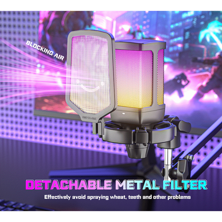 Fifine Q6T Microphone with Pop Filter and Shock Mount Kit - Image 4