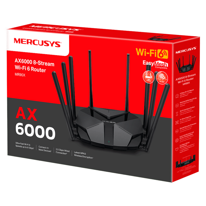 TP-Link Mercusys MR90X AX6000 8-Stream Wi-Fi 6 Router - Image 2