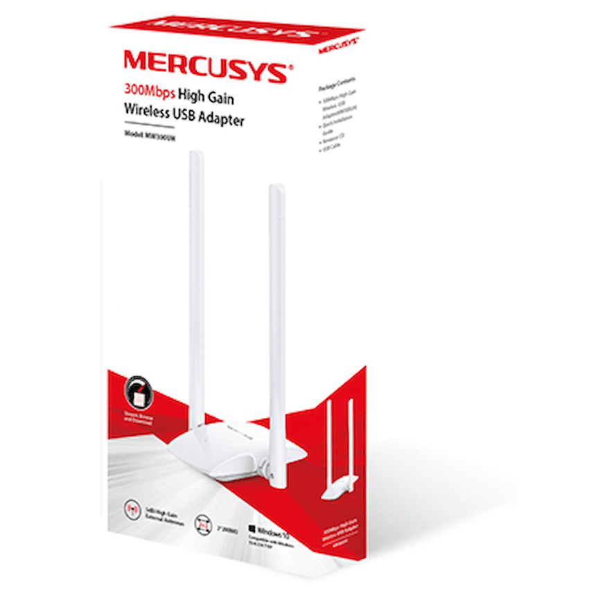 TP-Link Mercusys MW300UH 300Mbps High-Gain Wireless USB Adapter - Image 2