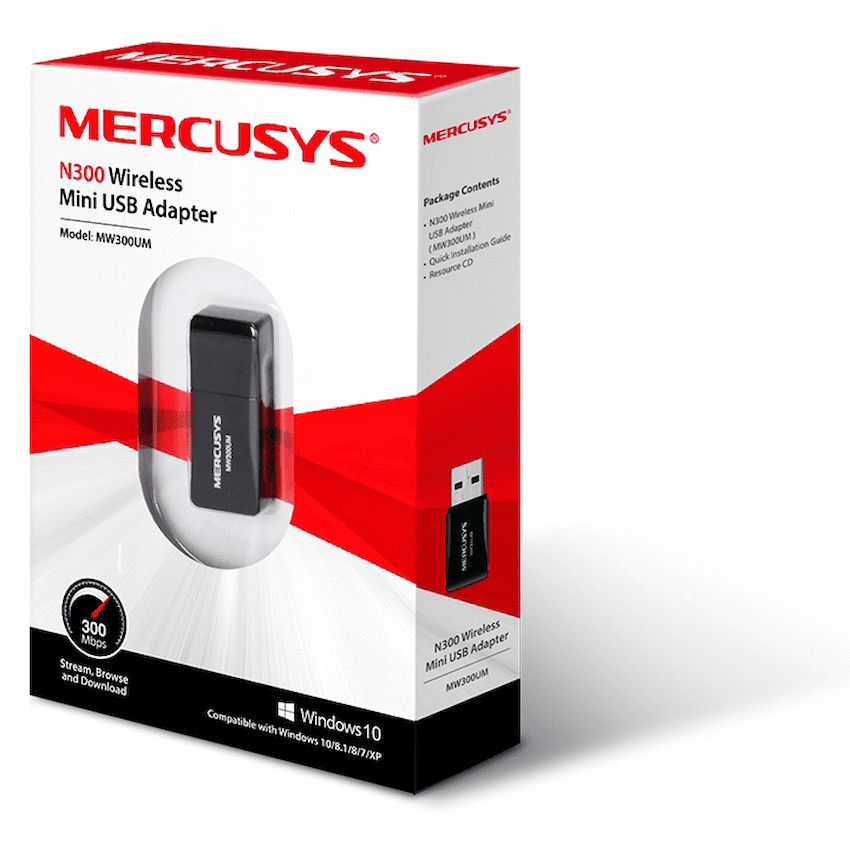 TP-Link Mercusys MW300UM N300 Wireless Mini USB Adapter - Image 4