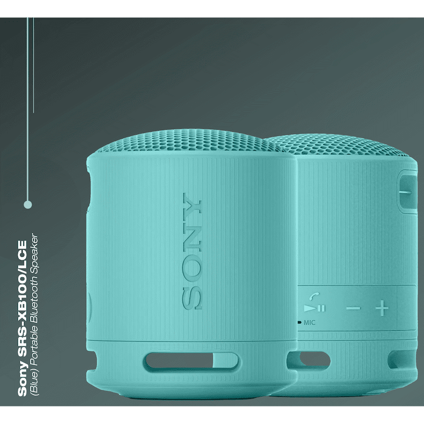 Sony XB100 Portable Bluetooth Speak - Blue - Image 4