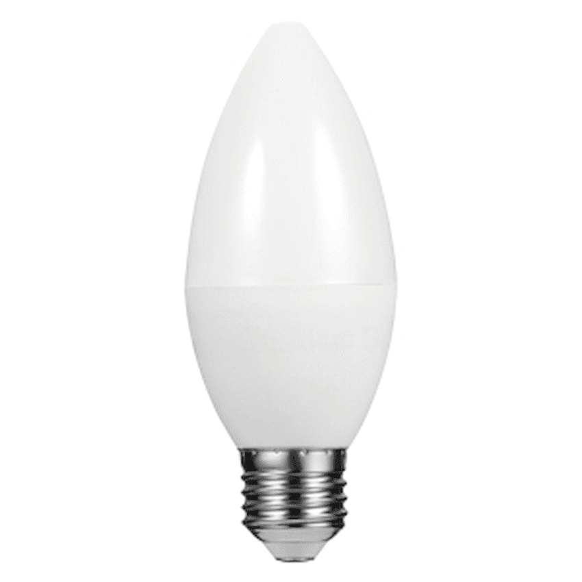 Switched 5w Candle LED Light Bulb E27 - Warm White - Image 2