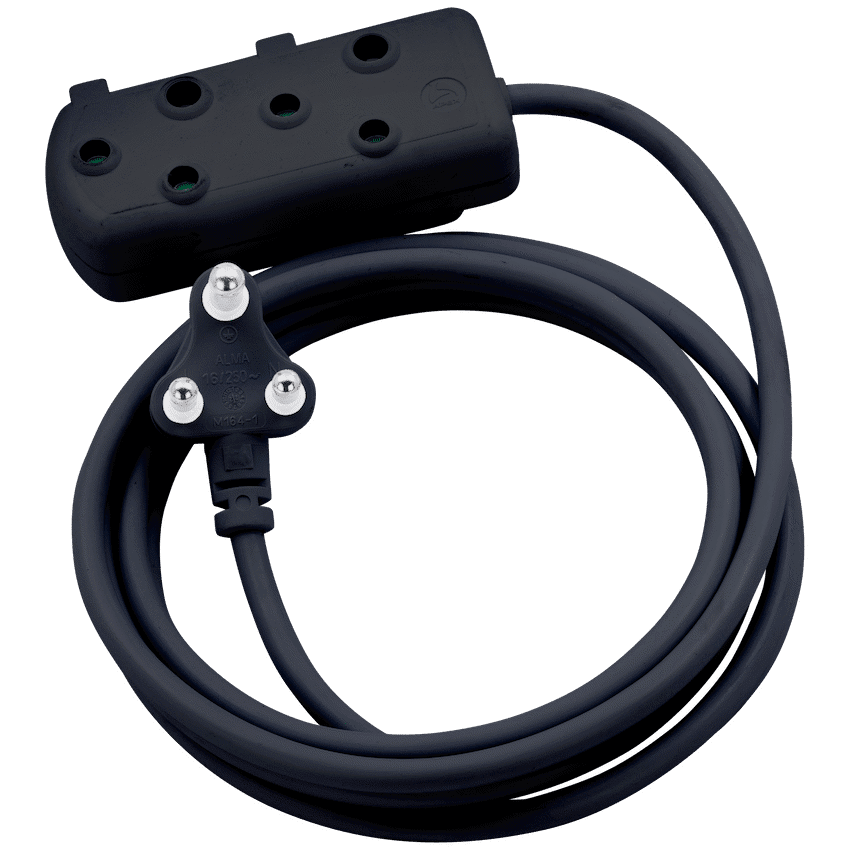 Switched Heavy Duty Side by Side (SBS) Extension Leads 10m - BK - Image 3