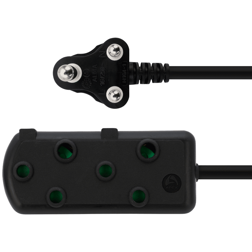 Switched Heavy Duty Side by Side (SBS) Extension Leads 20m- BK - Image 3