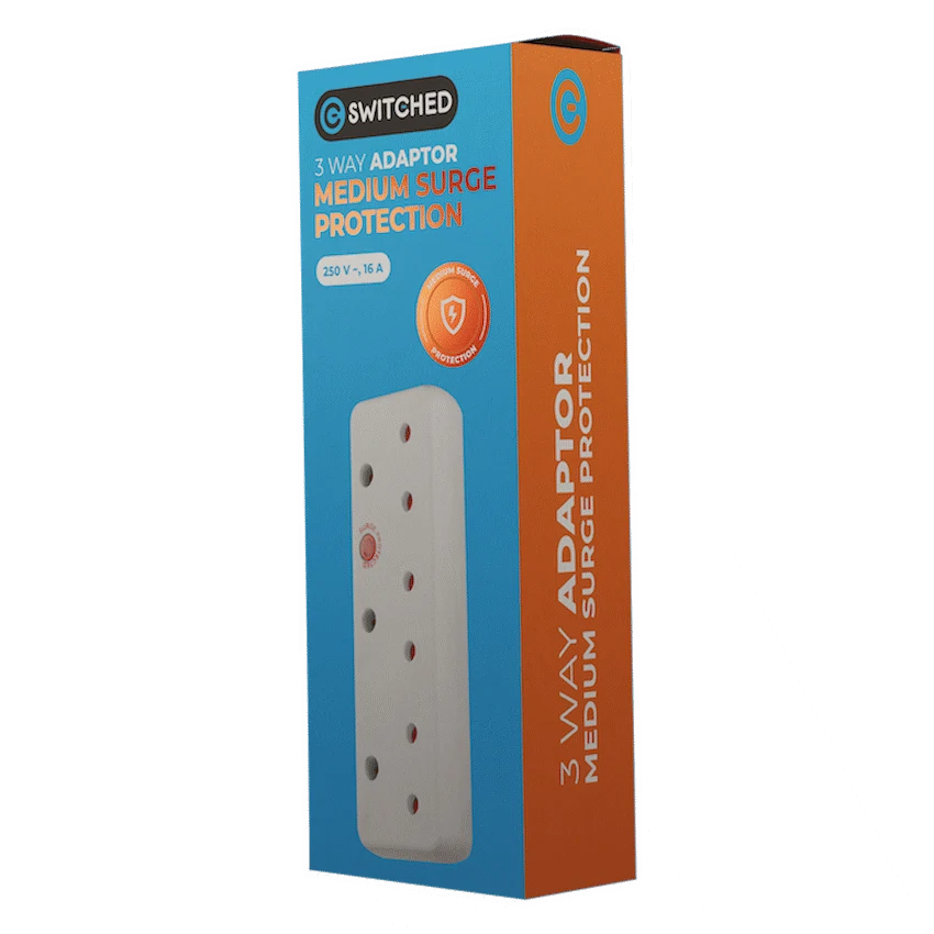 SWITCHED 3 Way Medium Surge 16A Adaptor - Image 4