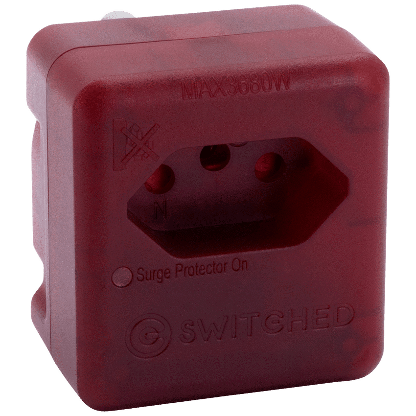 SWITCHED 1 Way High Surge Network Safe Adaptor