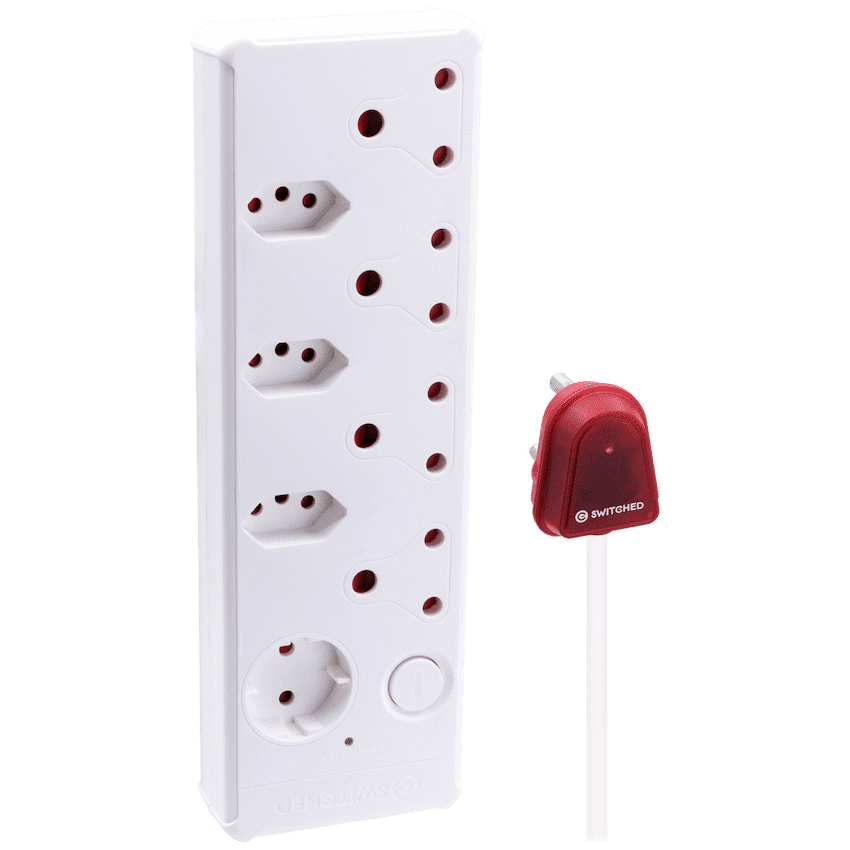 SWITCHED 8-way High Surge Multiplug 0.5m