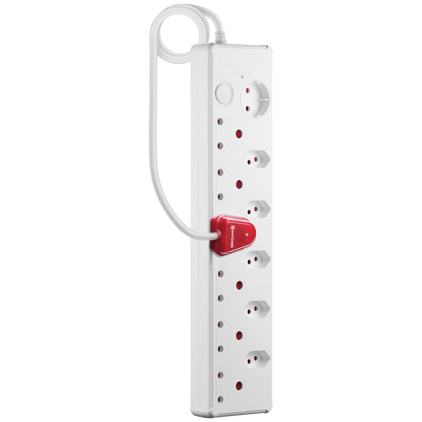 Switched 12-Way High Surge Multiplug 0.5m - White - Image 2