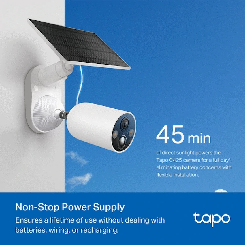 TP-Link Tapo Solar-Powered Security Camera Kit - Image 2