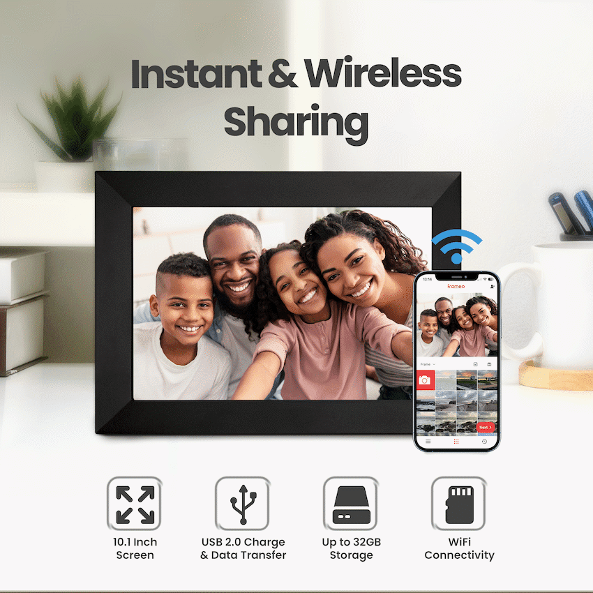 Volkano Scene Series 10.1" Smart Photo Frame with Built-In Frameo Software - Image 2