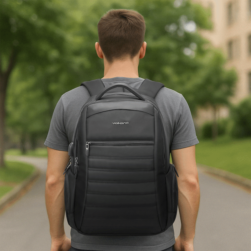 Volkano Boston 15.6" Laptop Backpack - Black - Image 4