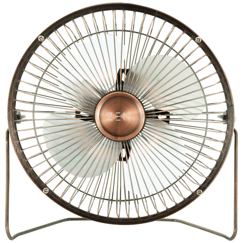 Zen Cool Series 6in Desk Fan - Copper