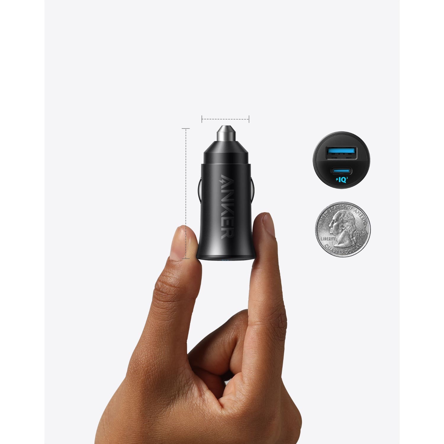 Anker 30W Car Charger (2 Ports) - Black - Image 4