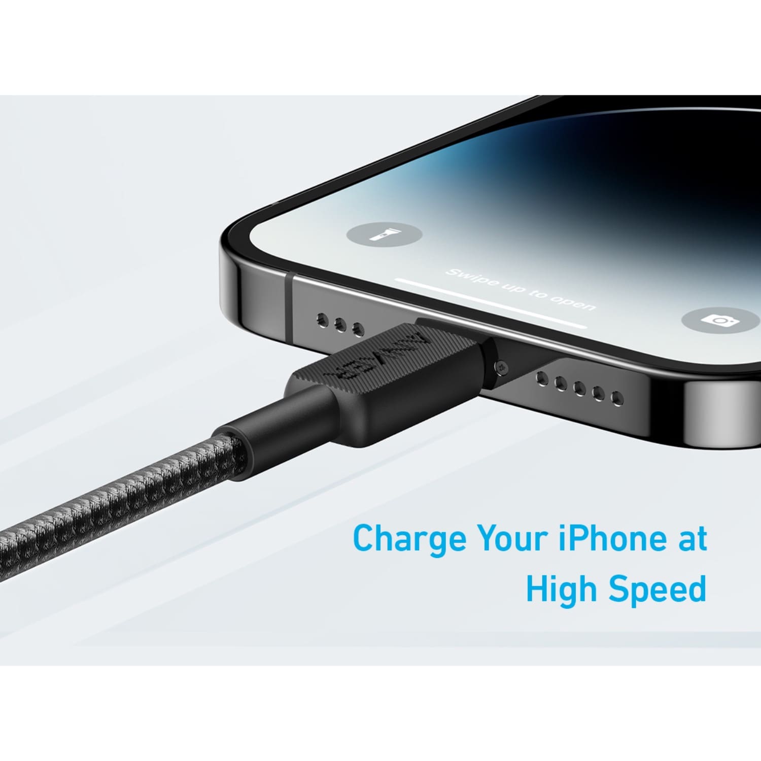 Anker 322 PowerLine USB C to MFI 0.9M 60W Cable - Black - Image 2