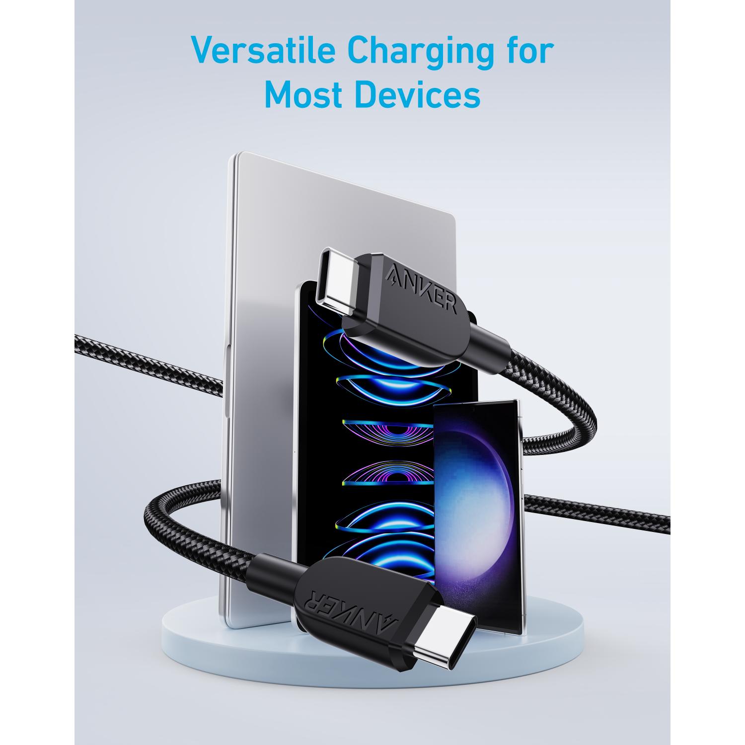 Anker 310 USB-C To USB-C Cable 60W 0.9M Cable - Black - Image 3