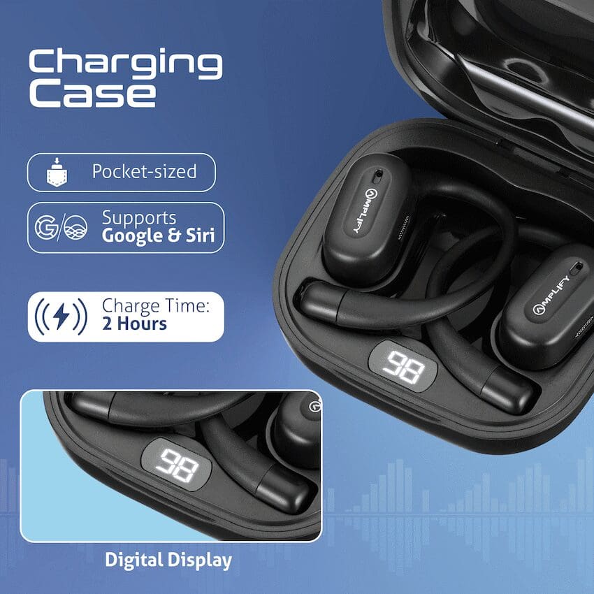 Amplify Move Series Air Conduction TWS Earphones - Black - Image 3