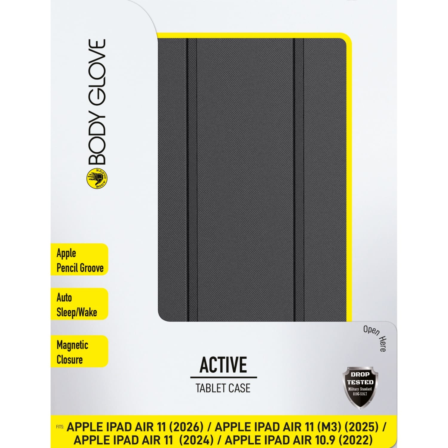 Body Glove Active Case - Apple iPad Air 11 (2024-2026) / iPad Air (2020-2022) - Black - Image 2