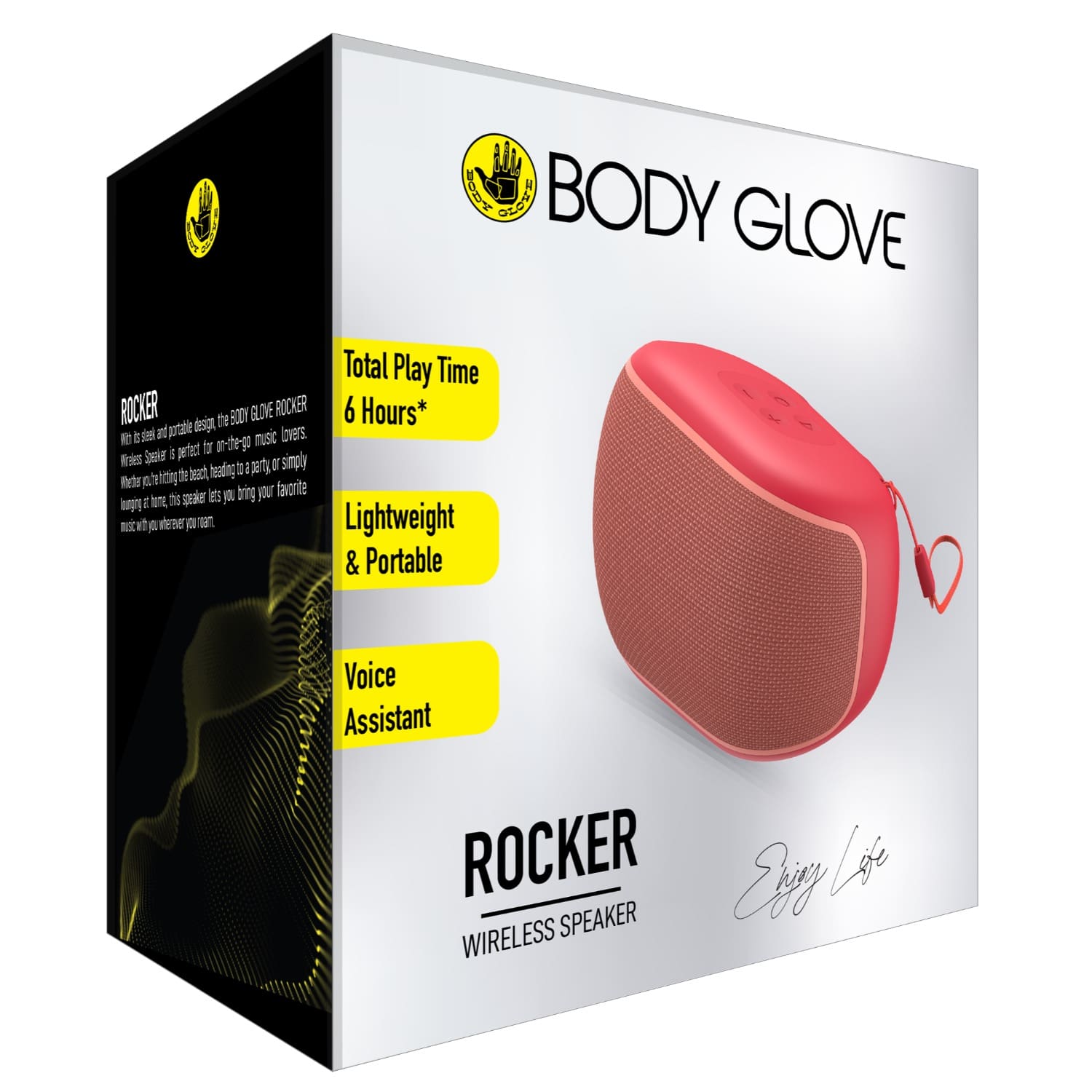 Body Glove ROCKER Wireless Speaker - Red - Image 3