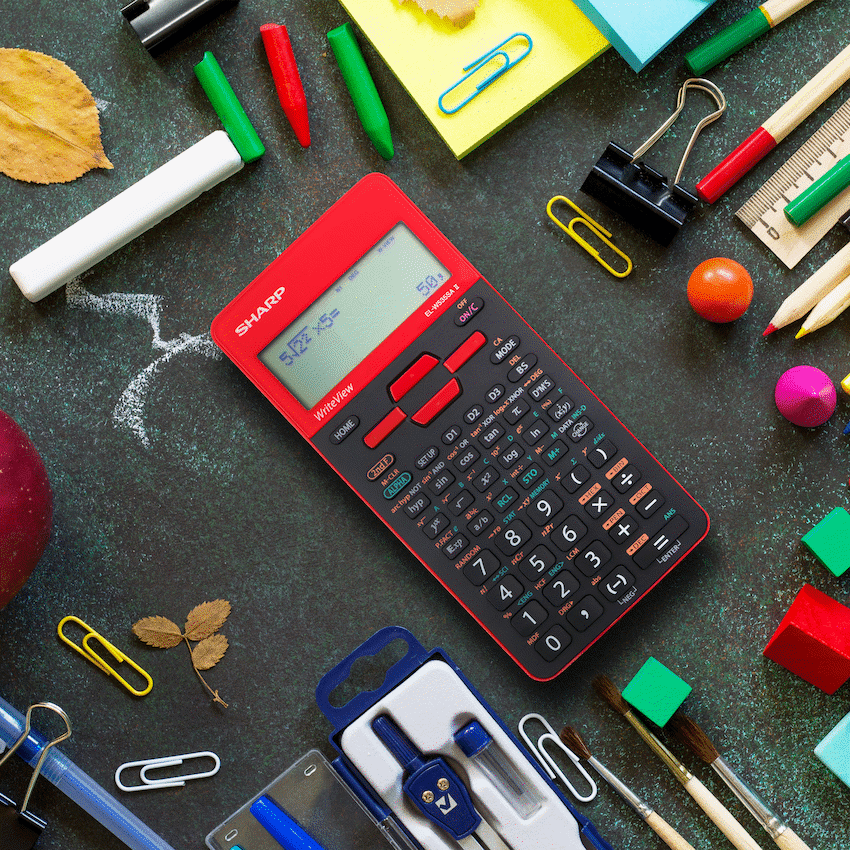 Sharp EL-W535SAII Red Scientific Calculator - Image 2