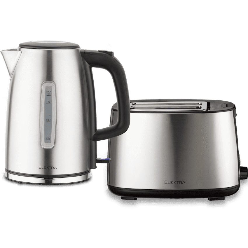 Elektra Kettle and Toaster Breakfast Set - Stainless Steel