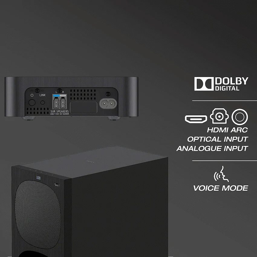Sony HT-S40R 600w 5.1ch Soundbar with Wireless Rear Speakers - Image 2
