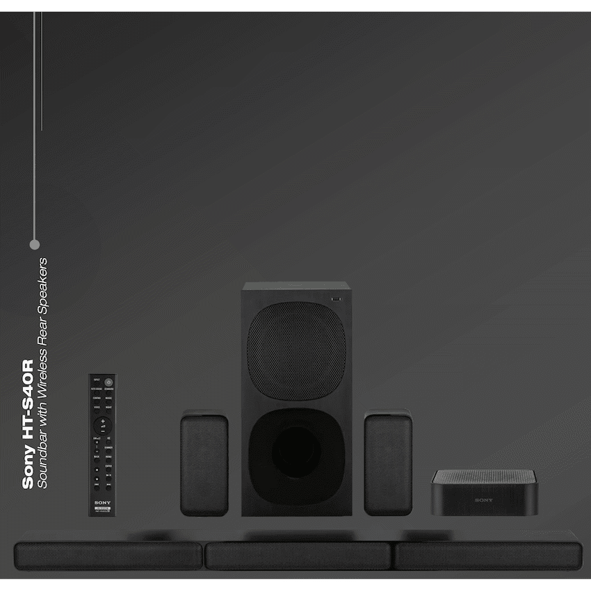 Sony HT-S40R 600w 5.1ch Soundbar with Wireless Rear Speakers - Image 4