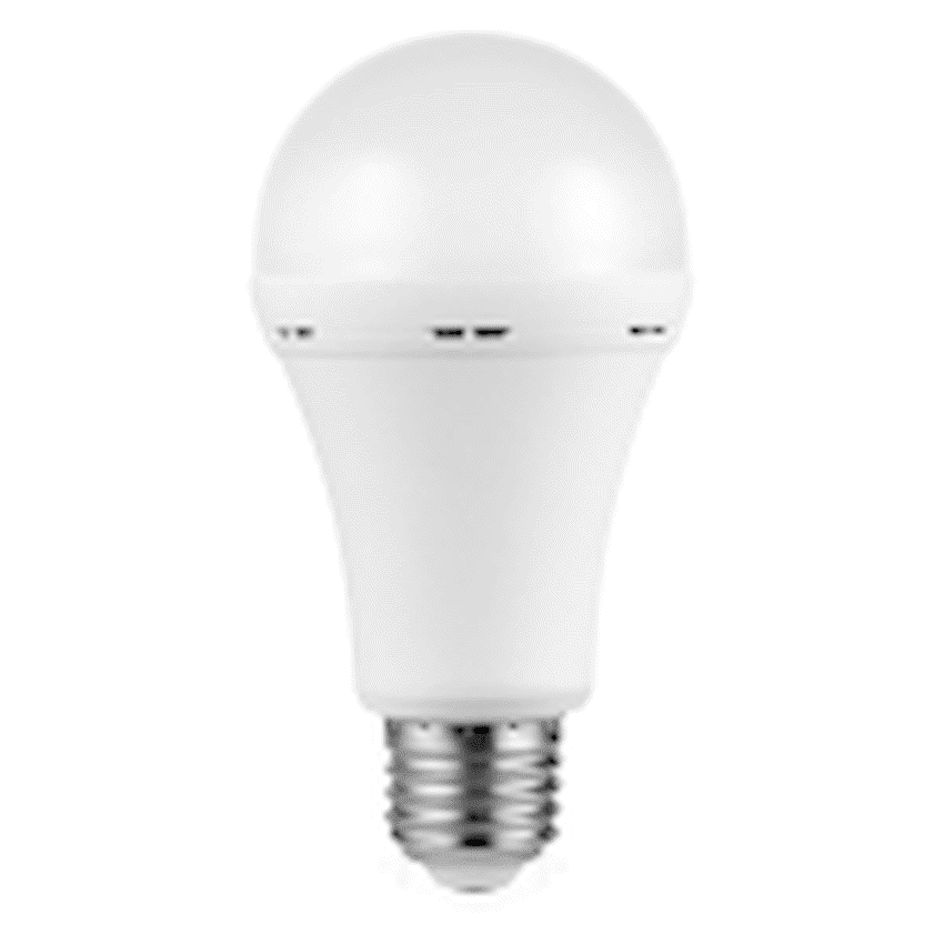 Switched 9w A60 Rechargeable LED Light Bulb E27 - Cool White - Image 2