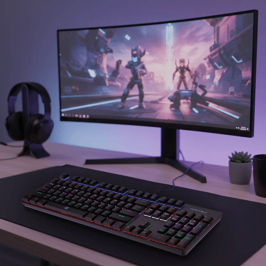 Volkano Gaming Phantom X1 Wired Mechanical keyboard with RGB lighting - Image 2