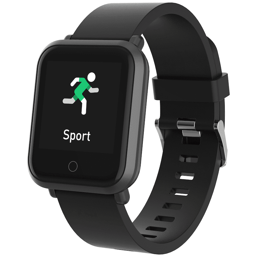 Volkano Active Tech Serene Series Watch with Heart Rate Monitor - Black