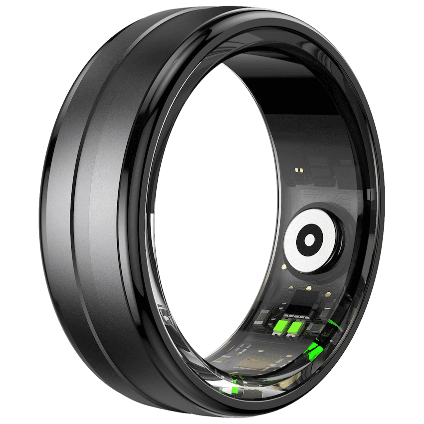 Volkano Ring Series Smart Ring with Charge Case - Black 18.1mm - Image 4