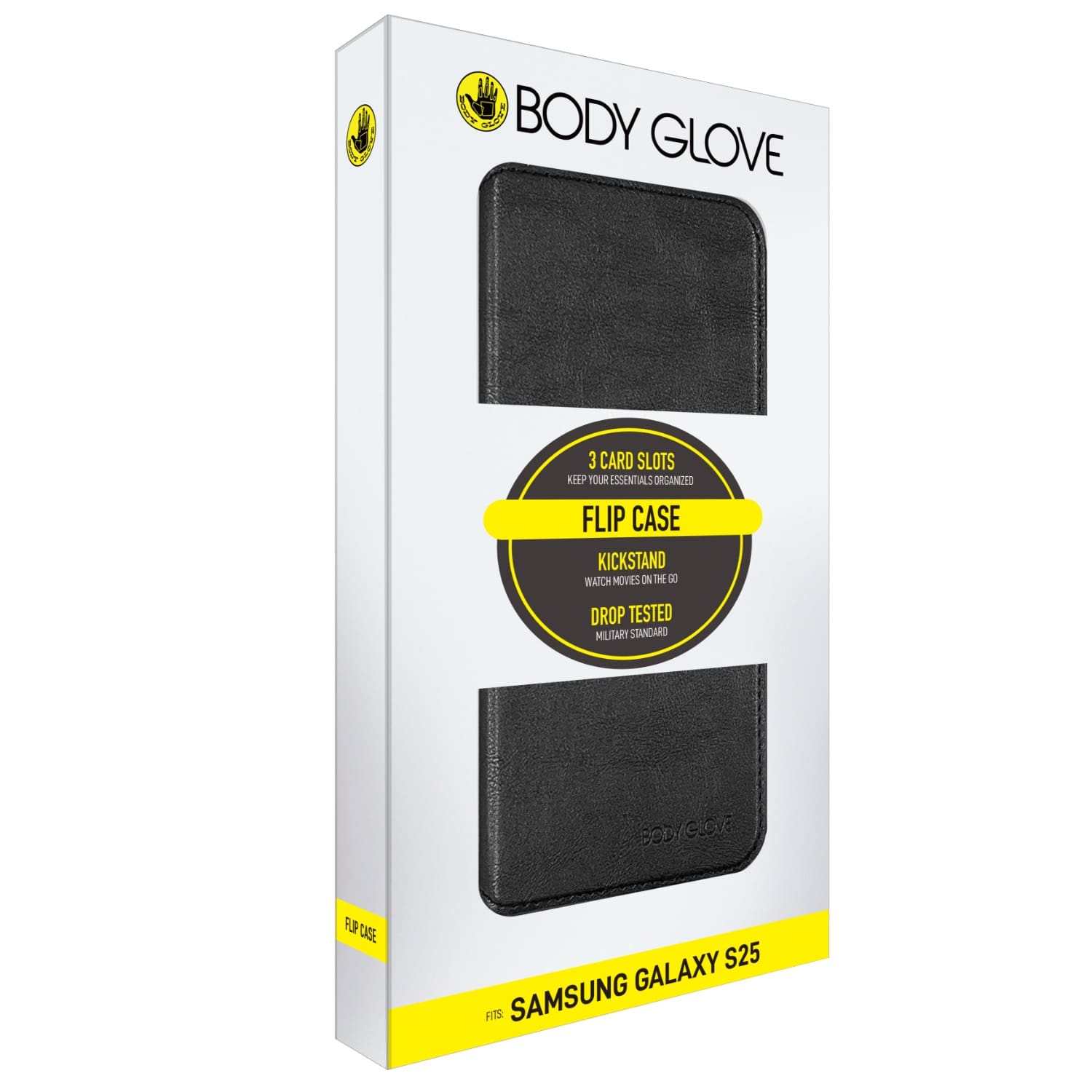 Body Glove Flip Series - Samsung Galaxy S25 - Black - Image 3