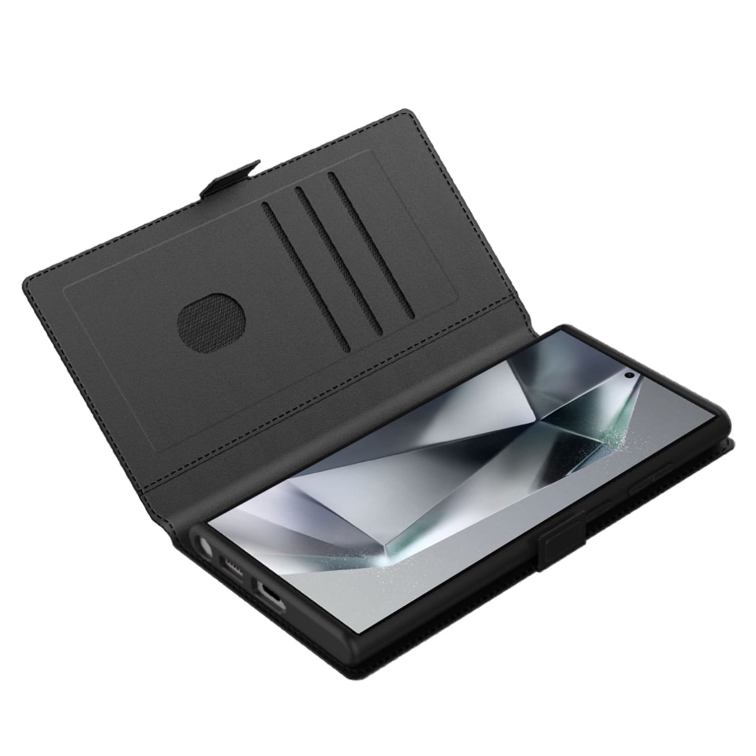 Body Glove Flip Series - Samsung Galaxy S25 Ultra - Black - Image 2