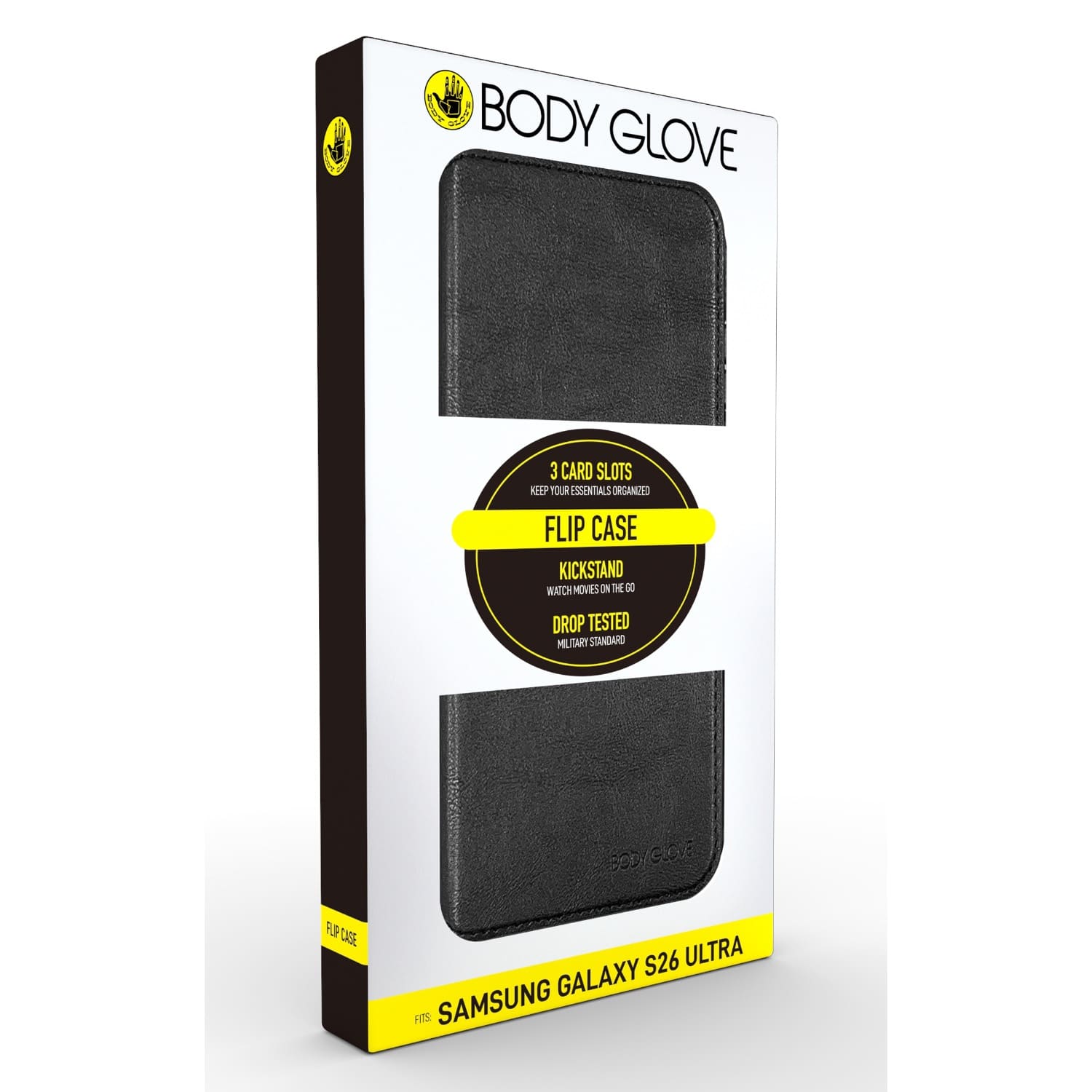 Body Glove Flip Series - Samsung Galaxy S26 Ultra - Black - Image 3