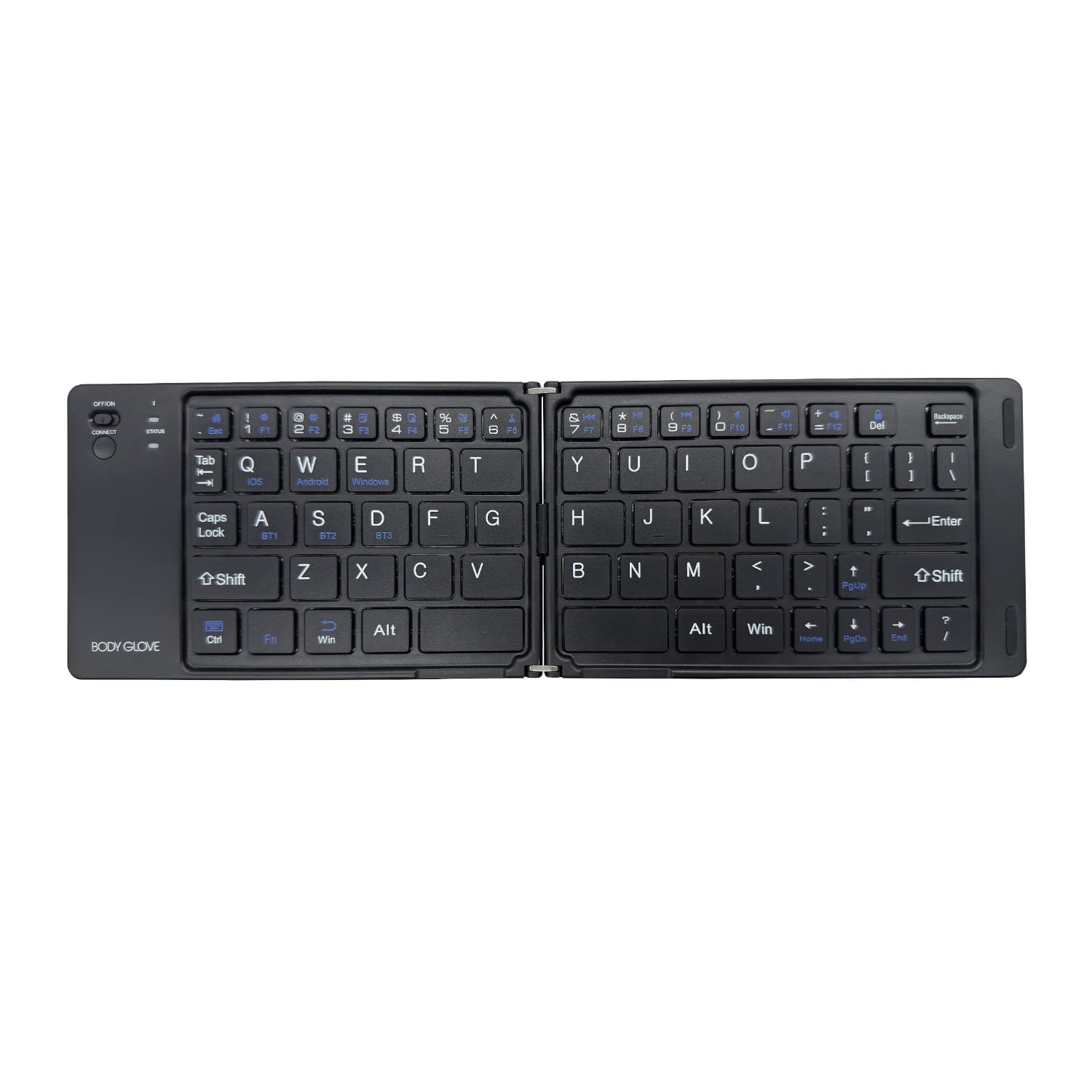 Body Glove Wireless Folding Hinge Keyboard - Black - Image 2