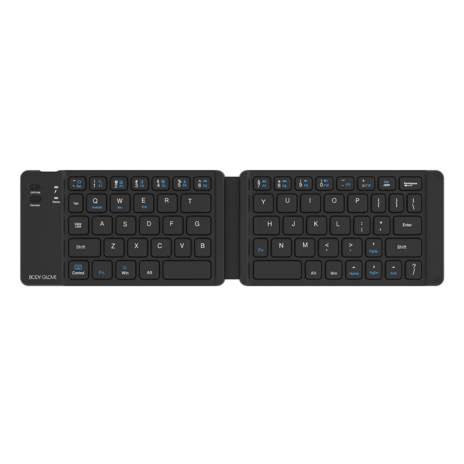 Body Glove Wireless Folding Soft Hinge Keyboard - Black