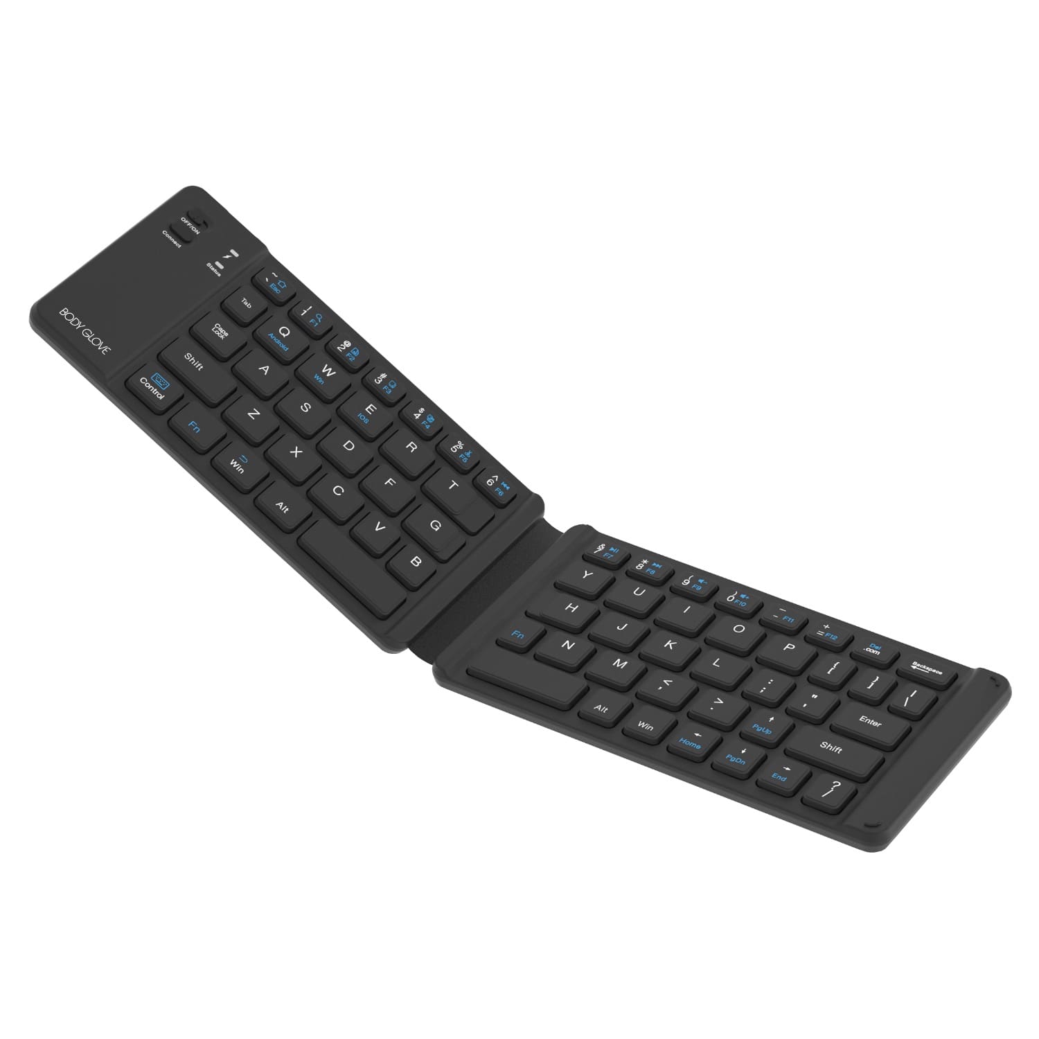 Body Glove Wireless Folding Soft Hinge Keyboard - Black - Image 2