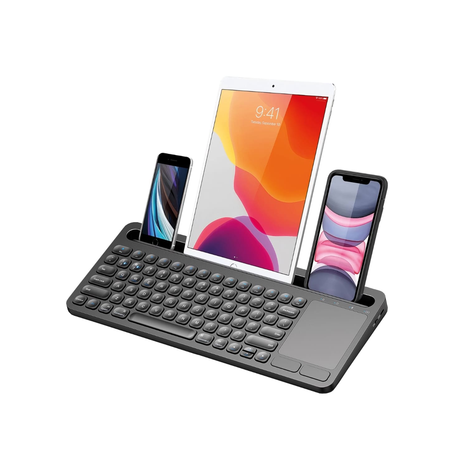 Body Glove Wireless Keyboard With Stand - Black - Image 2