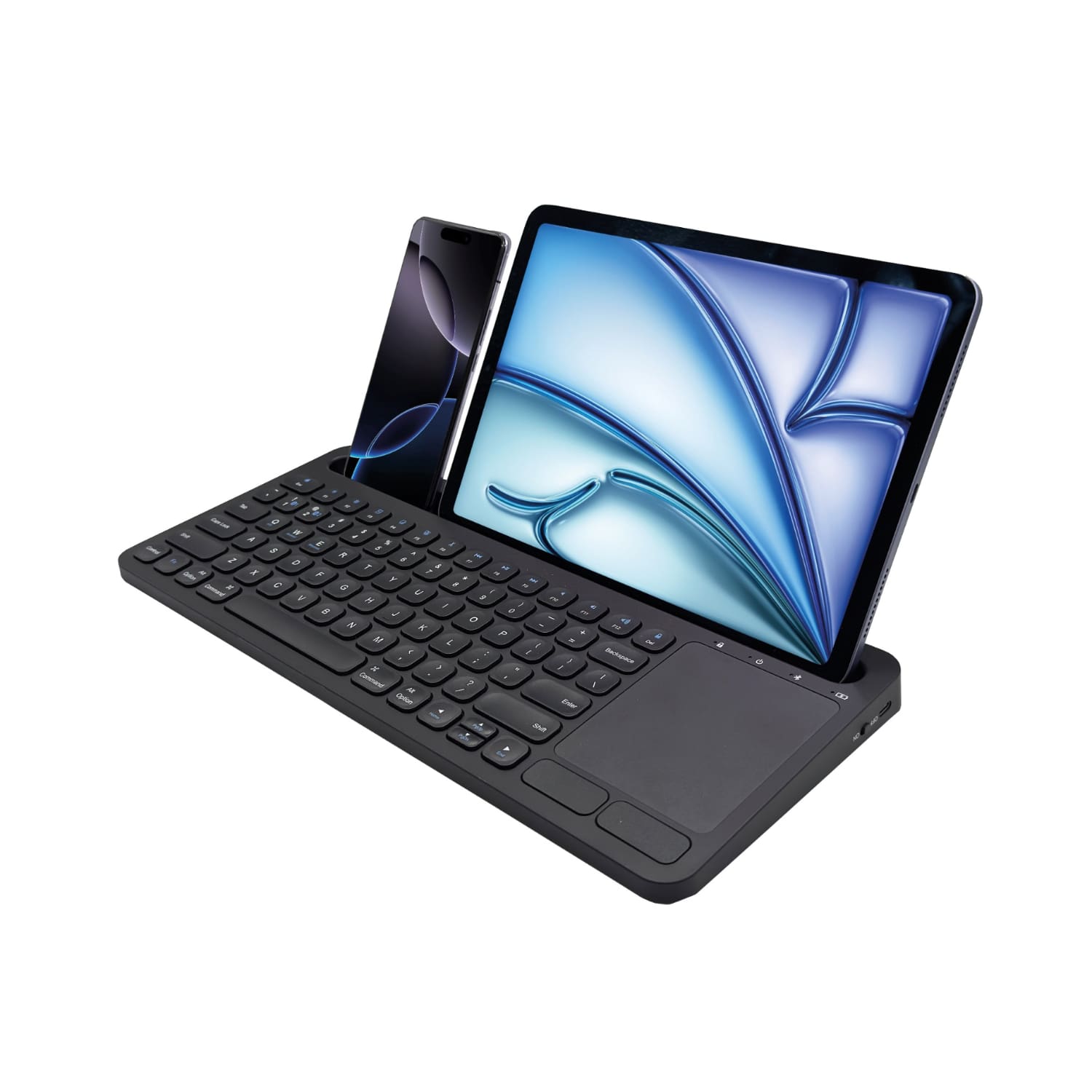 Body Glove Wireless Keyboard With Stand - Black - Image 3