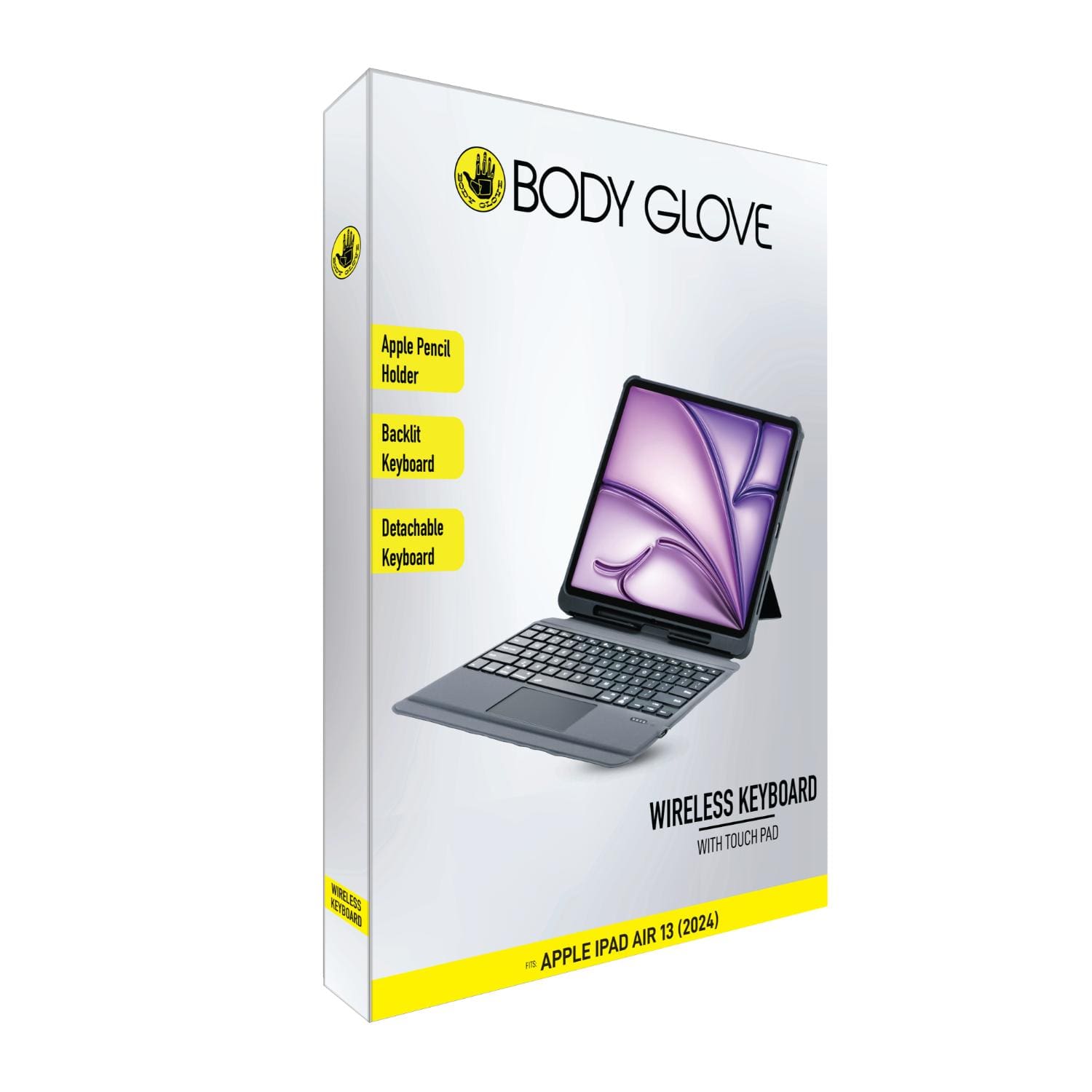 Body Glove Bluetooth Keyboard With Touch Pad - Apple iPad Air 13 (2024-2026) - Black - Image 4