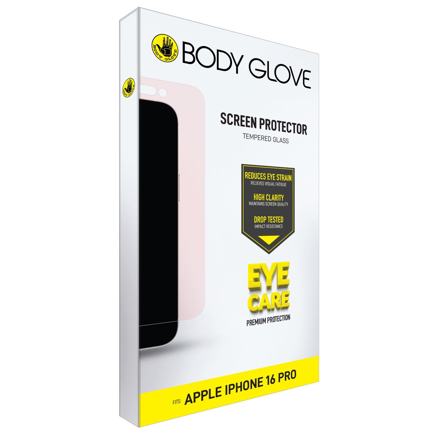 Body Glove Eye Care Tempered Glass Screen Protector - Apple iPhone 17/17 Pro/16 Pro - Clear - Image 4
