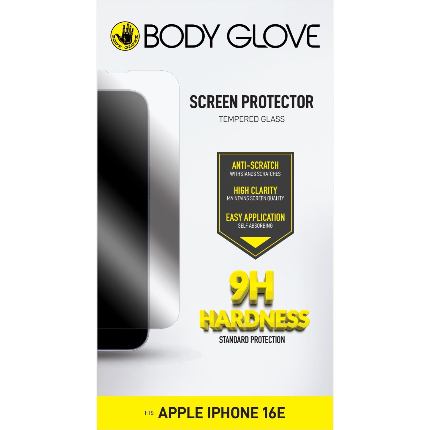 Body Glove Tempered Glass Screen Protector - Apple iPhone 17e/16e - Clear - Image 2