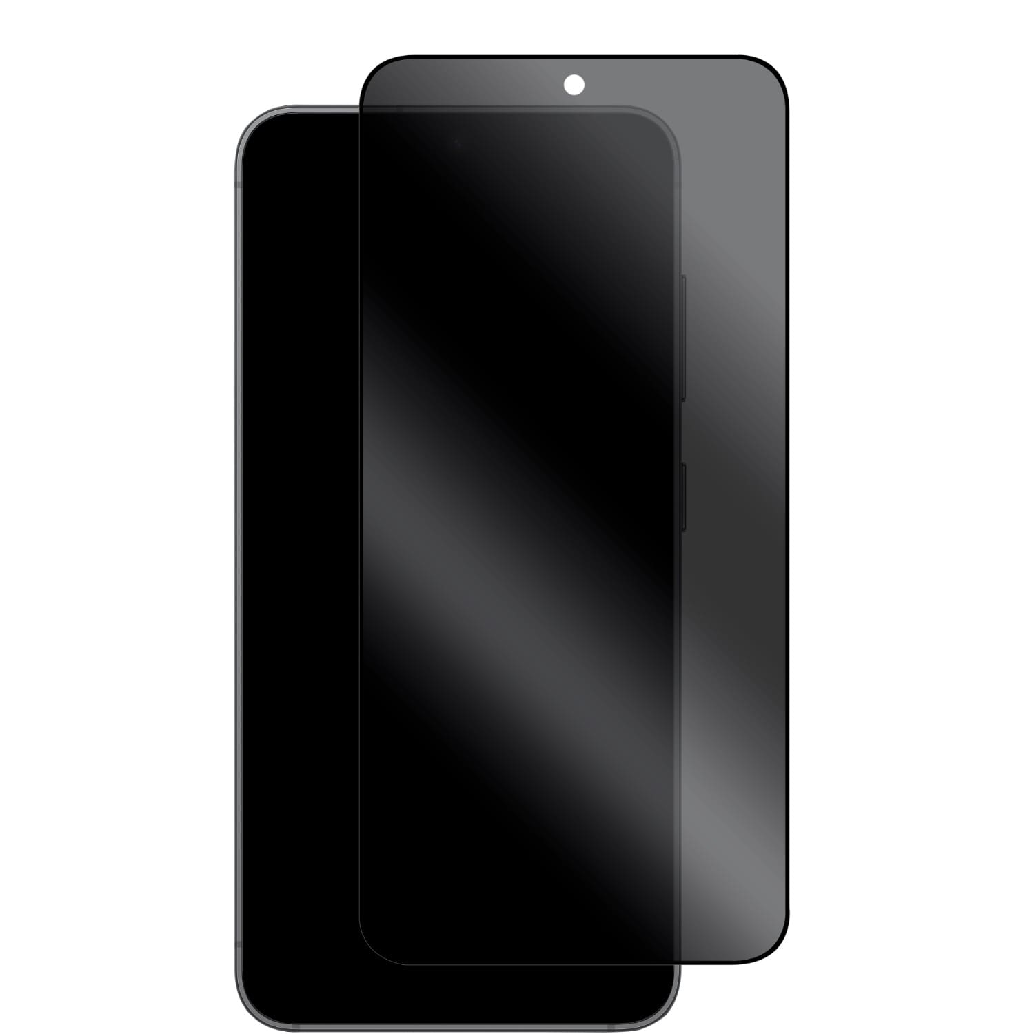 Body Glove Privacy Tempered Glass Screen Protector - Samsung Galaxy S25 - Black Border - Image 2