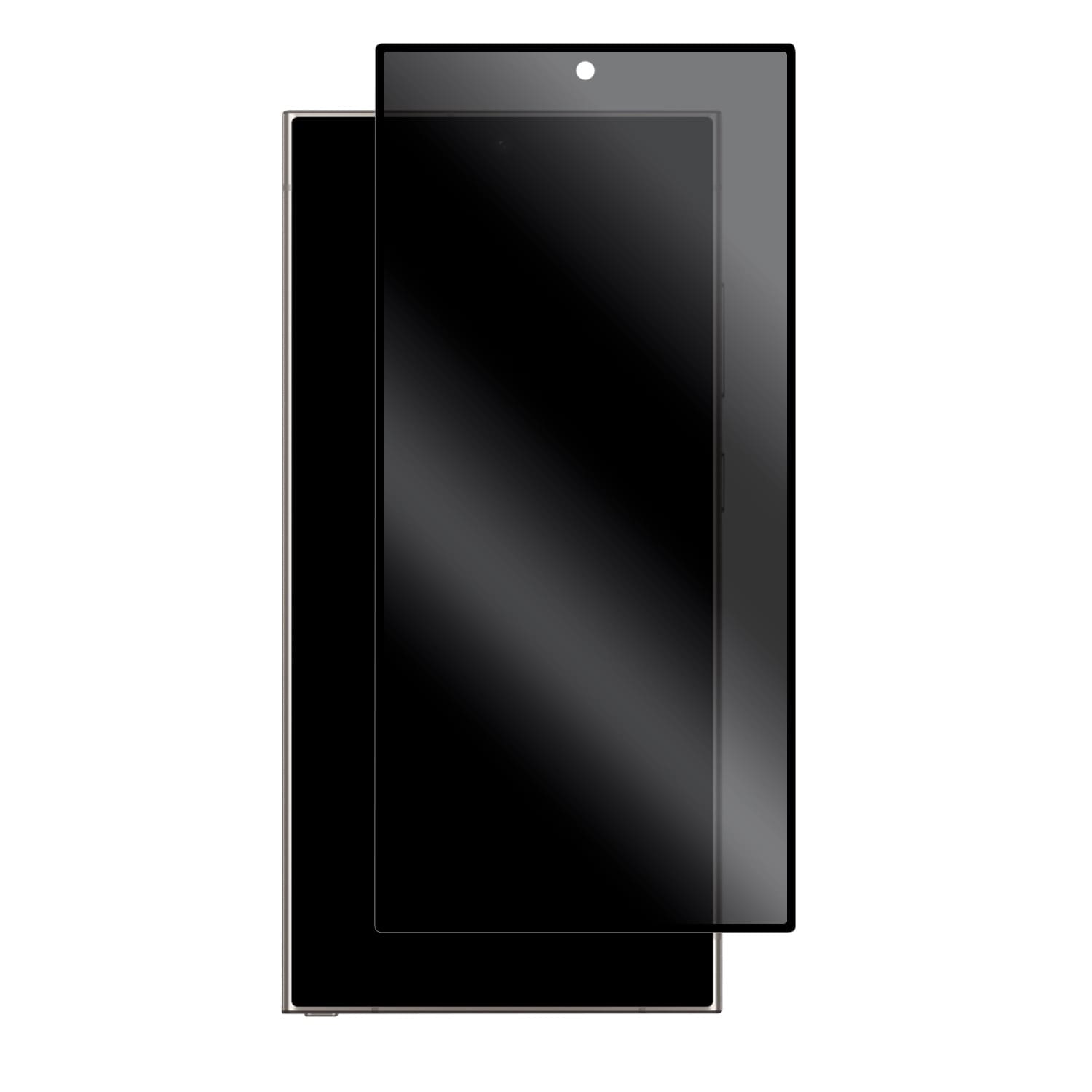 Body Glove Privacy Tempered Glass Screen Protector - Samsung Galaxy S25 Ultra - Black Border - Image 2