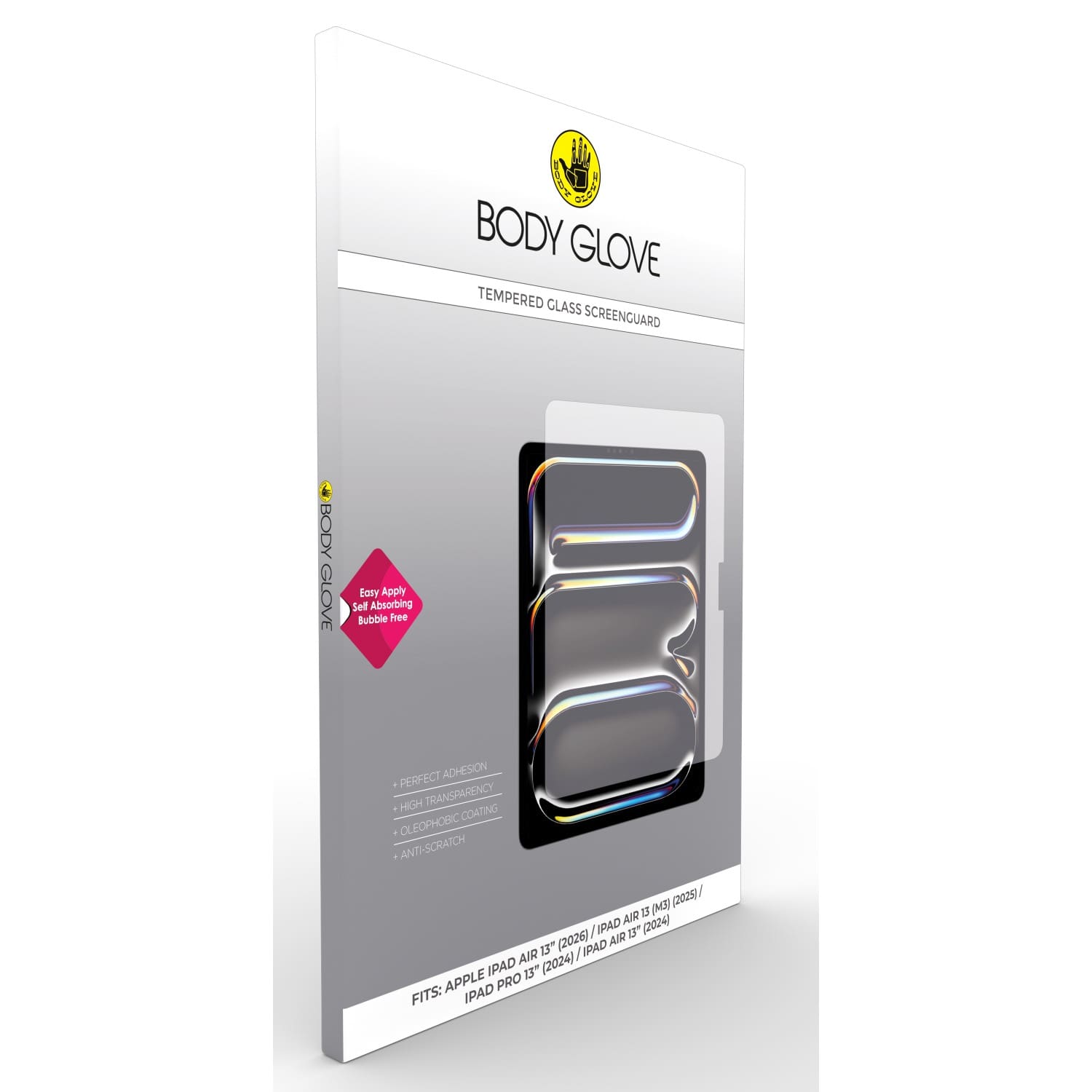 Body Glove Tempered Glass Screen Protector - Apple iPad Air 13 (2024-2026) / iPad Pro 13 (2024) - Clear - Image 2