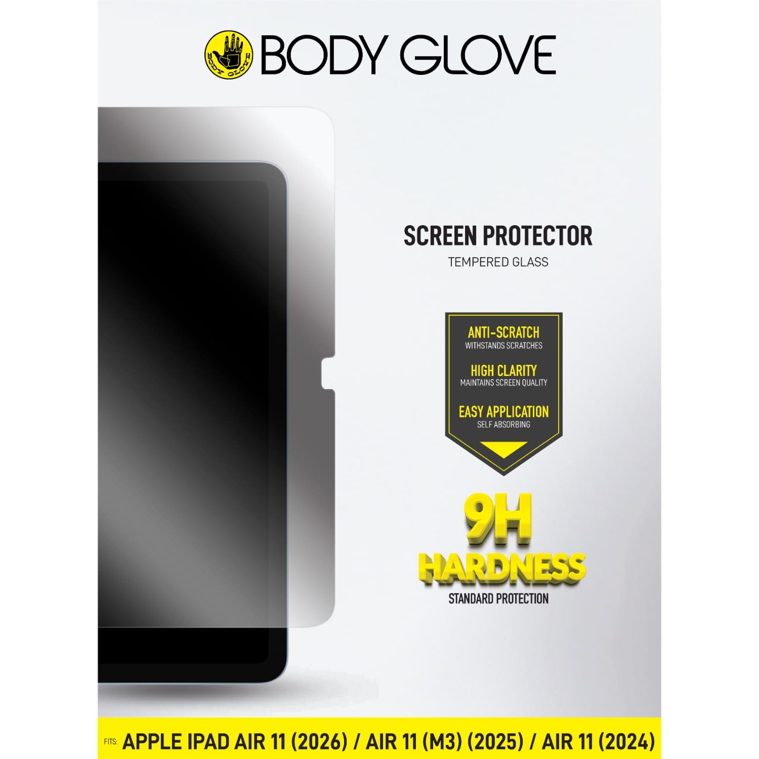 Body Glove Tempered Glass Screen Protector - Apple iPad Air 11 (2024-2026) - Clear