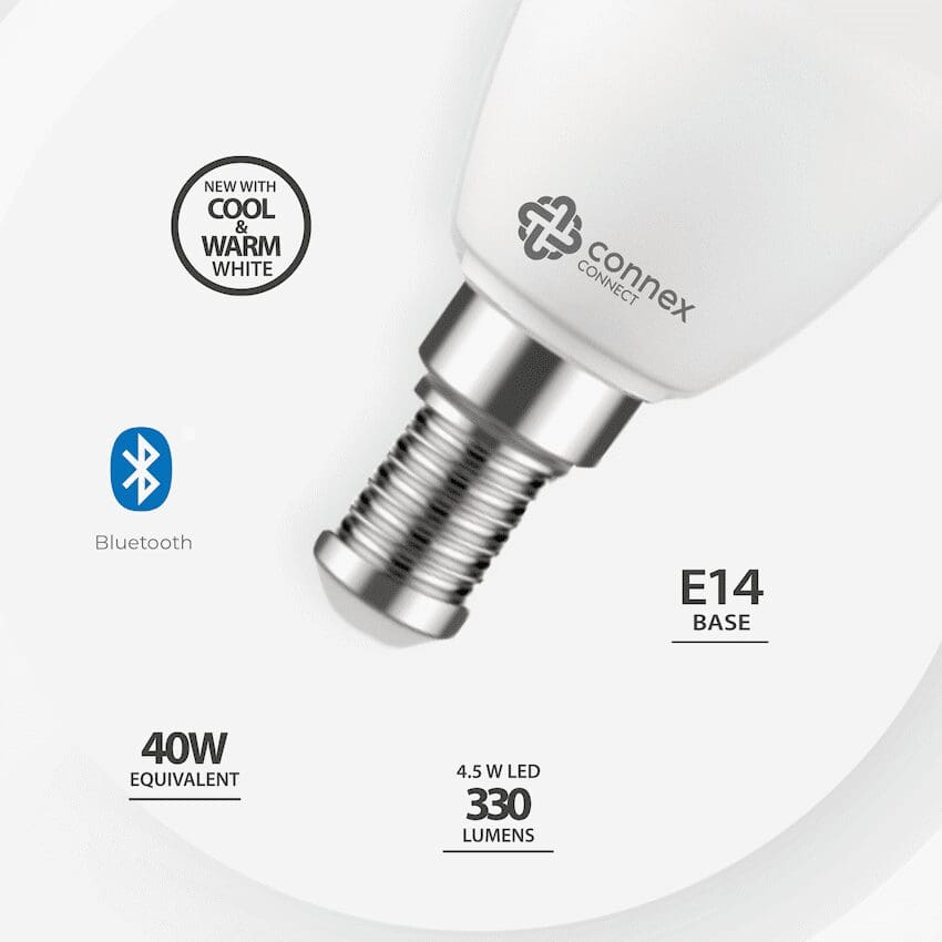 Connex Connect Smart WiFi Bulb 4.5W LED White Candle Bayonet - Image 4