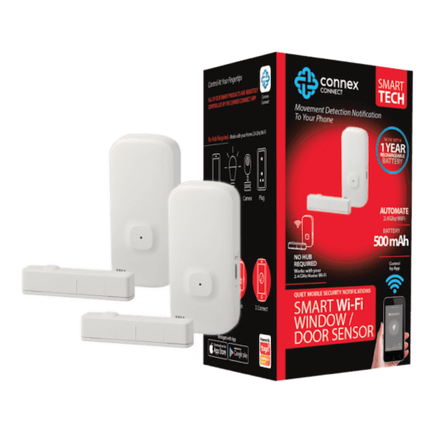 Smart Wi-Fi Door Window Sensor Rechargeable Twin Pack - Image 2