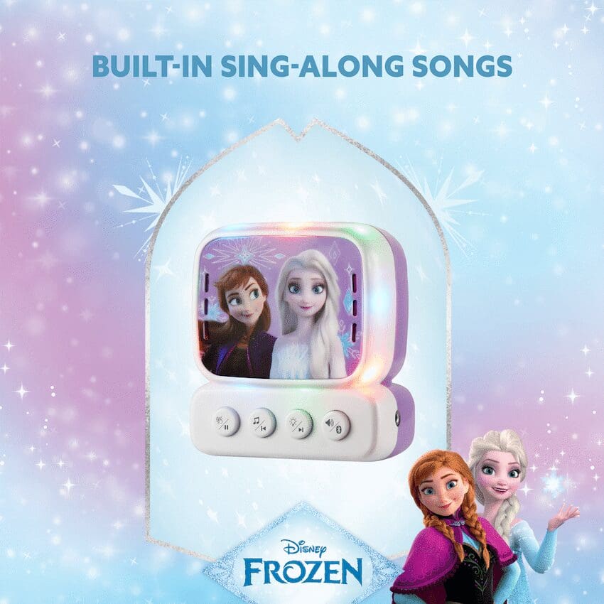 Disney Frozen Bluetooth Mini Karaoke Machine with Belt Hook - Image 3